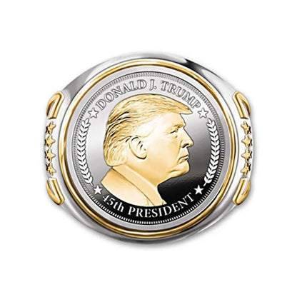 Personalized Trump Ring MAKE AMERICA GREAT AGAIN Engrave Ring American President Supporter Unisex Cool Fashion Jewelry Ring