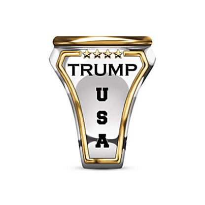 Personalized Trump Ring MAKE AMERICA GREAT AGAIN Engrave Ring American President Supporter Unisex Cool Fashion Jewelry Ring